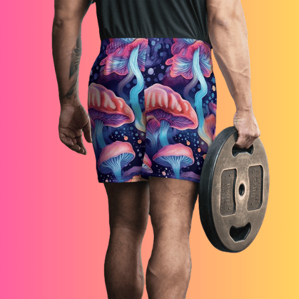 Unisex Vibrant All-Over Print Athletic Long Shorts for Festivals and Raves