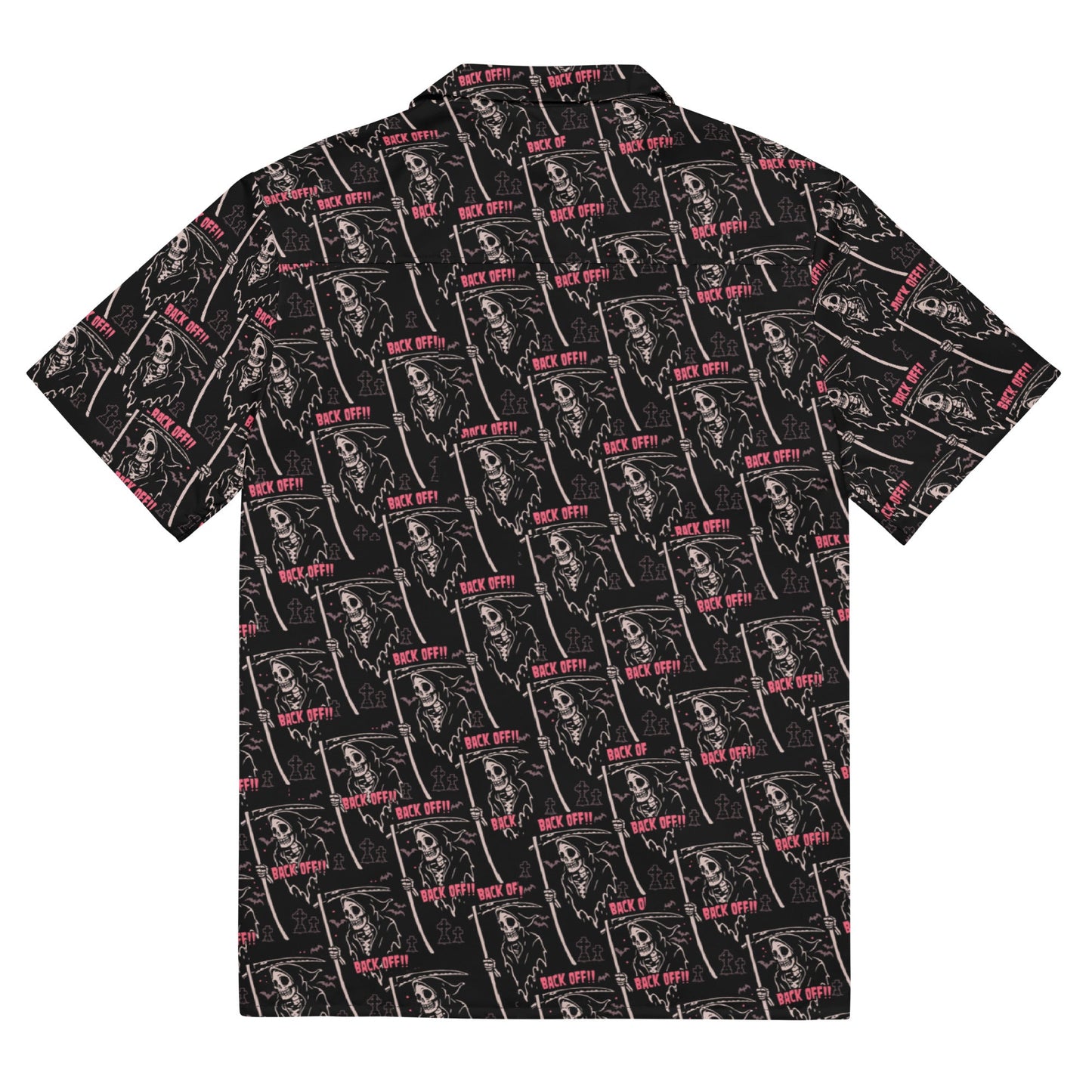 Grim Reaper Back Off Button-up