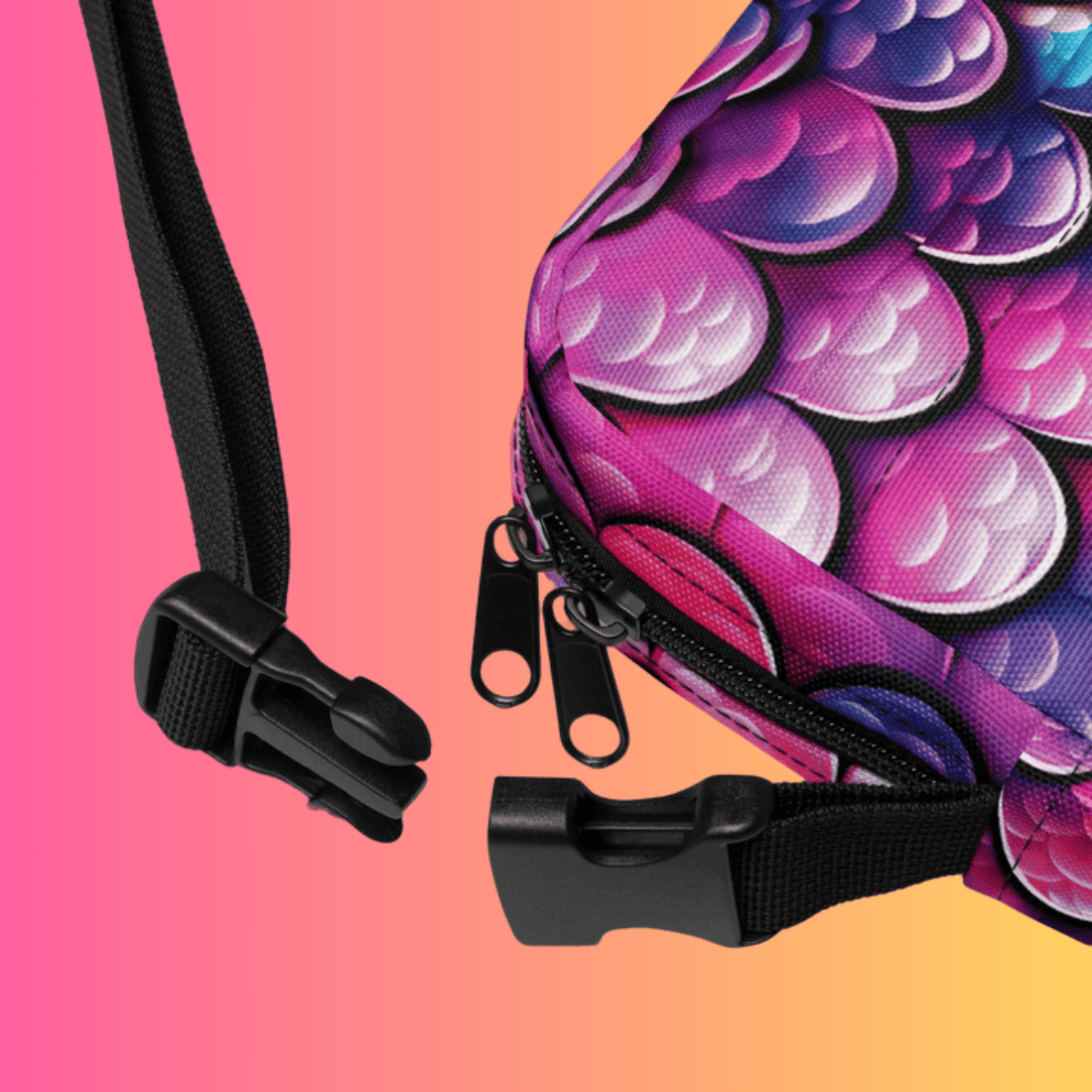 Stylish Utility Crossbody Bag for Festivals and Raves