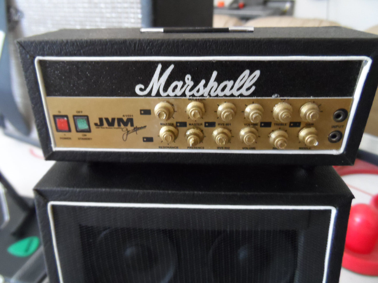 MARSHALL MINIATURE FULL STACK Guitar Amplifier - 1:4 Scale Replica ~Axe Heaven~
