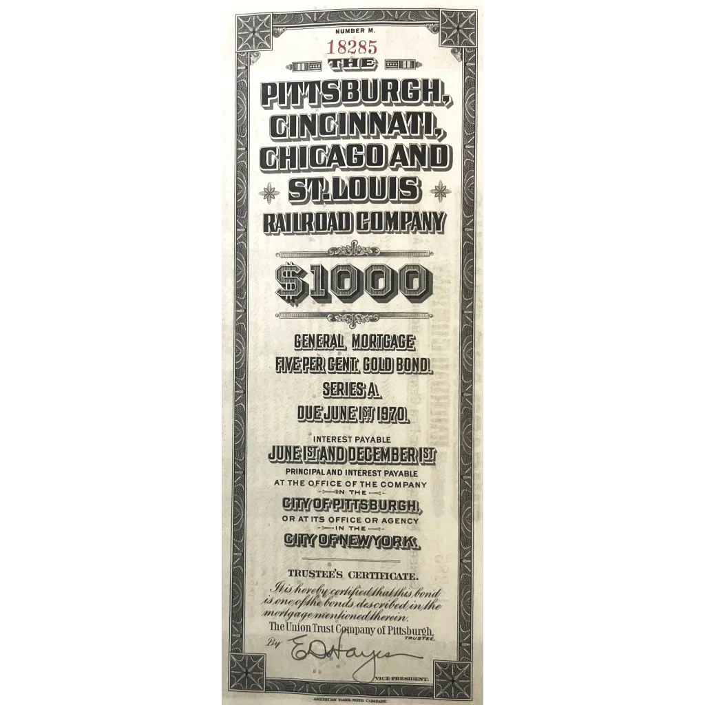 Rare 1920 Railroad Gold Bond Certificate Uncovers Railway History