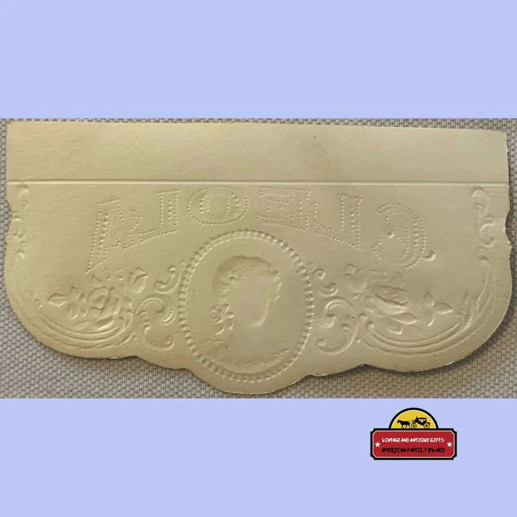Rare Antique Vintage Cleola Embossed Cigar Label Shines with Gold
