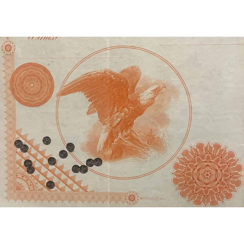 Rare Antique Vintage 1930s - 1960s West Shore Railroad Stock Certificate