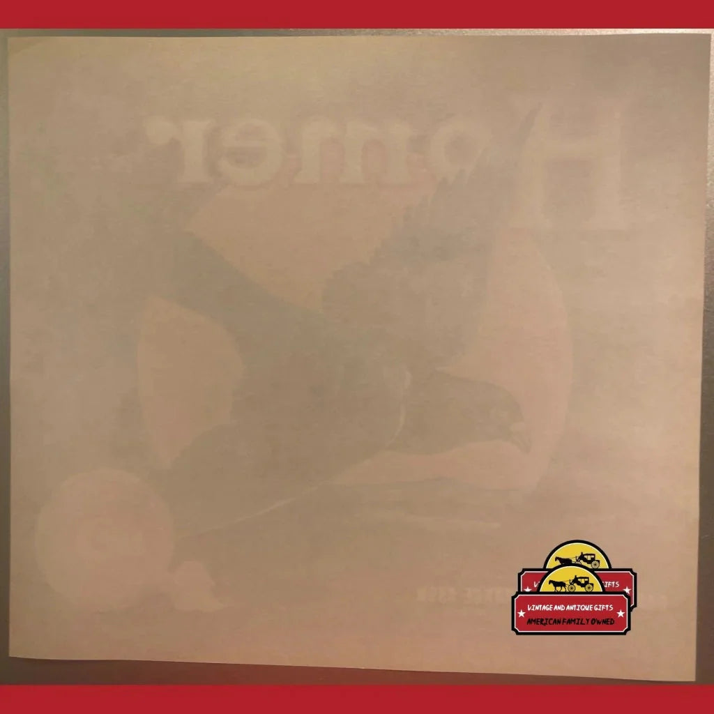 Rare 1940s Homer Pigeons Crate Label Honors WWII Allied Heroes