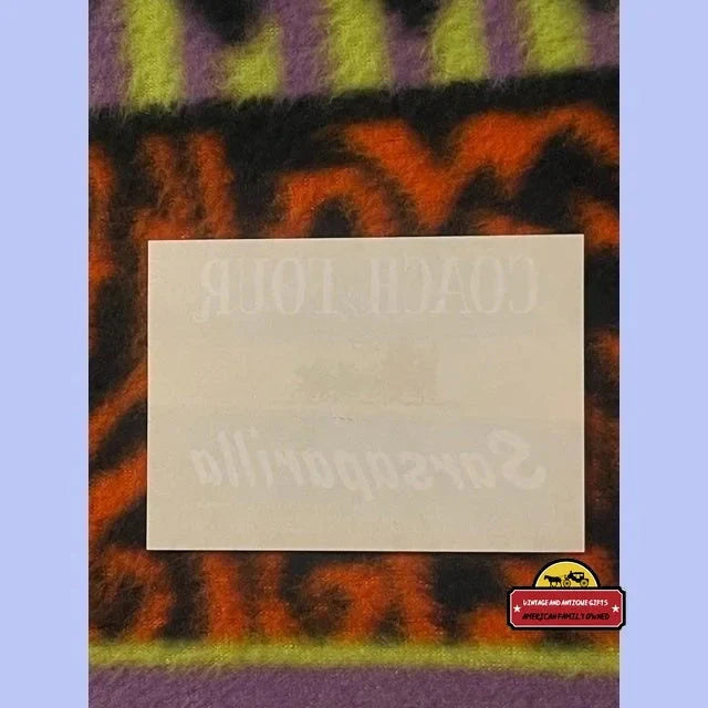 Rare 1960s Philadelphia Coach and Four Sarsaparilla Soda Label