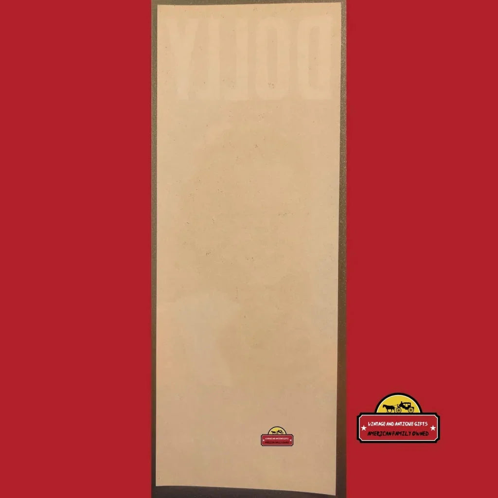 Rare 1940s Antique Vintage Dolly Crate Label from Florida