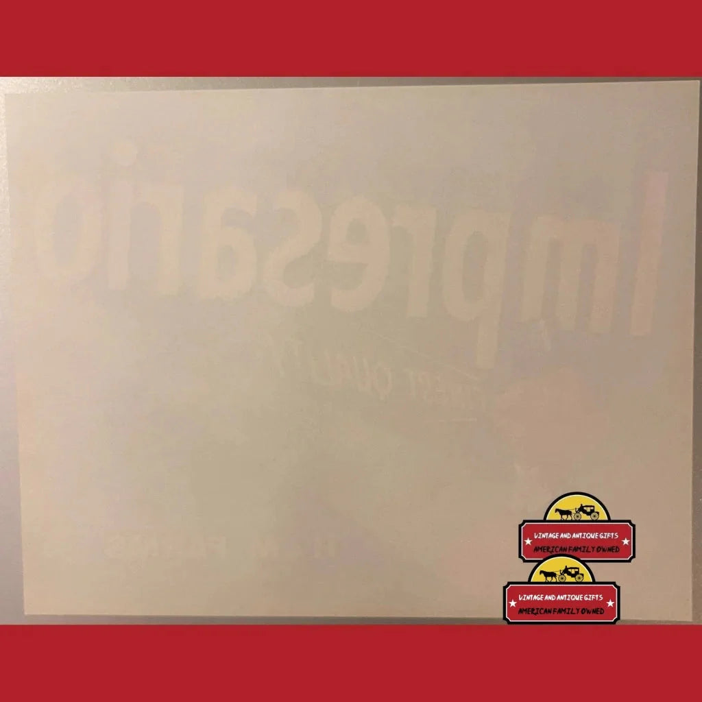 Rare Impresario Crate Label from 1960s Oxnard H&M Farms