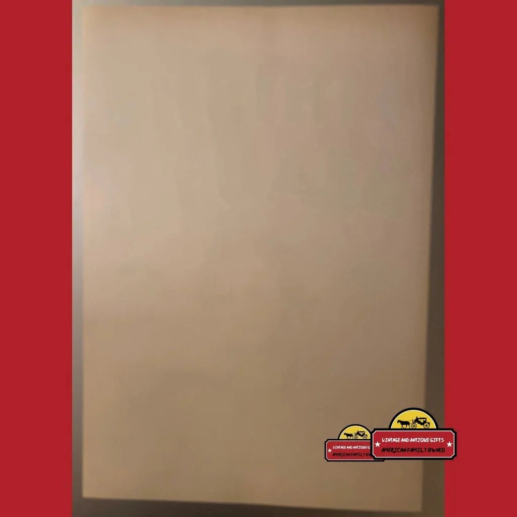 Rare Antique Vintage Irish Beauty Crate Label from 1940s Moritz Bros