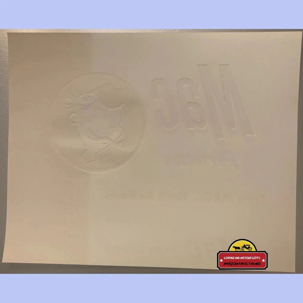 Rare Embossed Cigar Label from 1900s Mac Perfectos Boutique