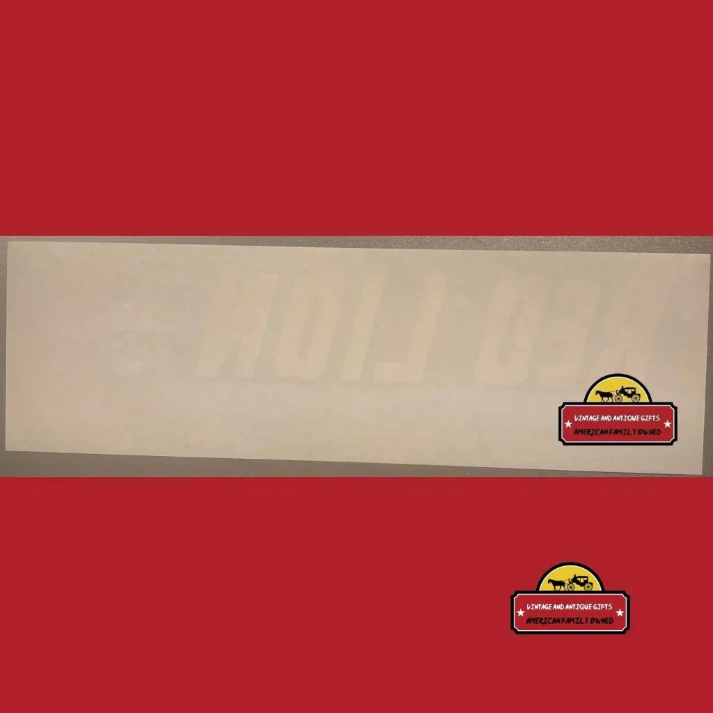 Authentic 1950s Red Lion Antique Vintage Crate Label from California