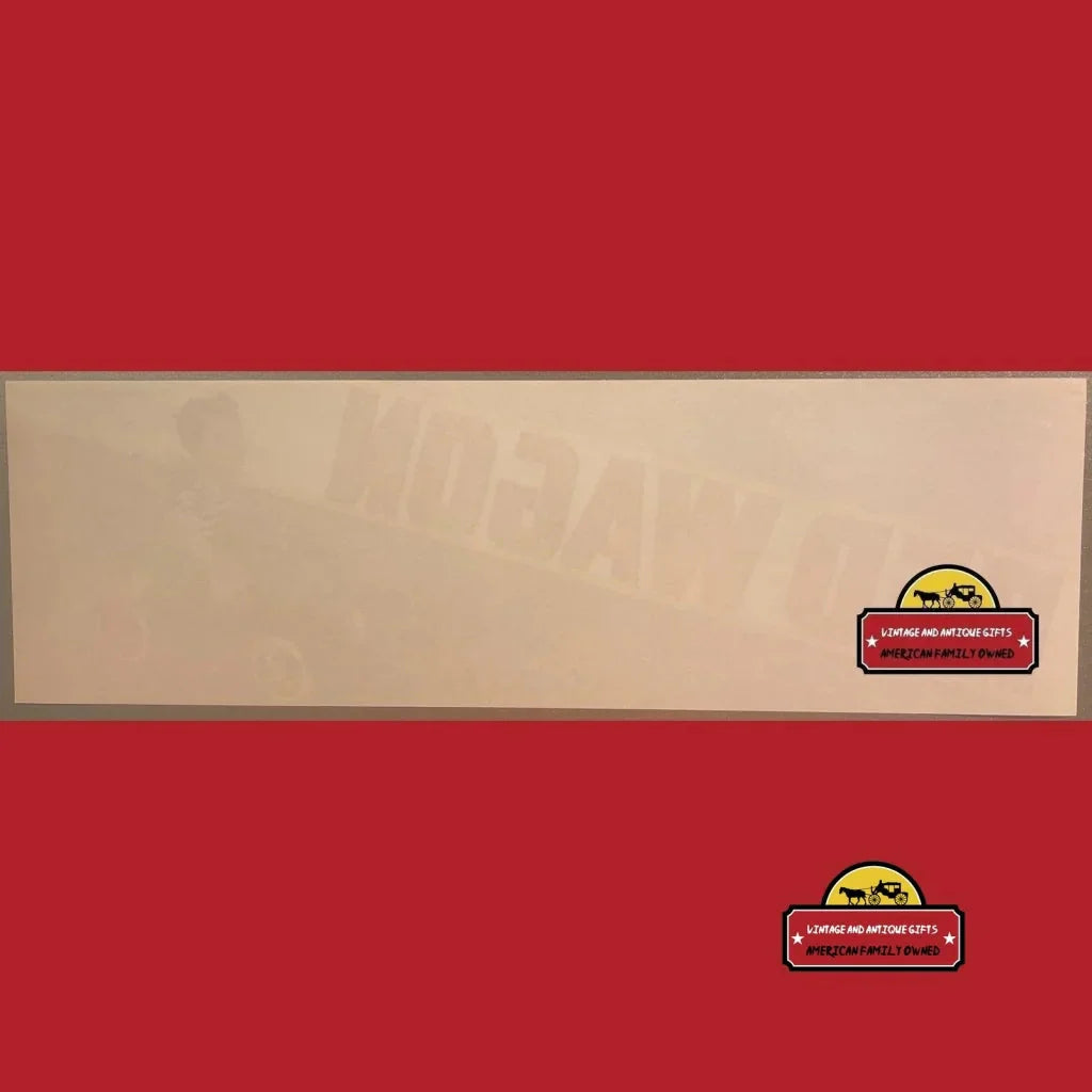 Rare 1950s Red Wagon Antique Vintage Crate Label from California