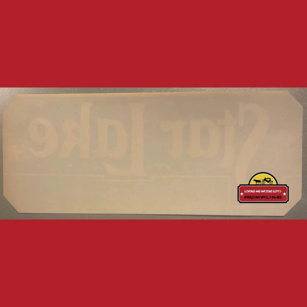 Antique Vintage Star Lake Crate Label Brings 1940s Charm