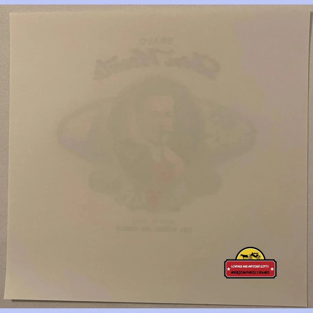 Rare Antique Vintage Don Vincente Cigar Label from 1900s Tampa