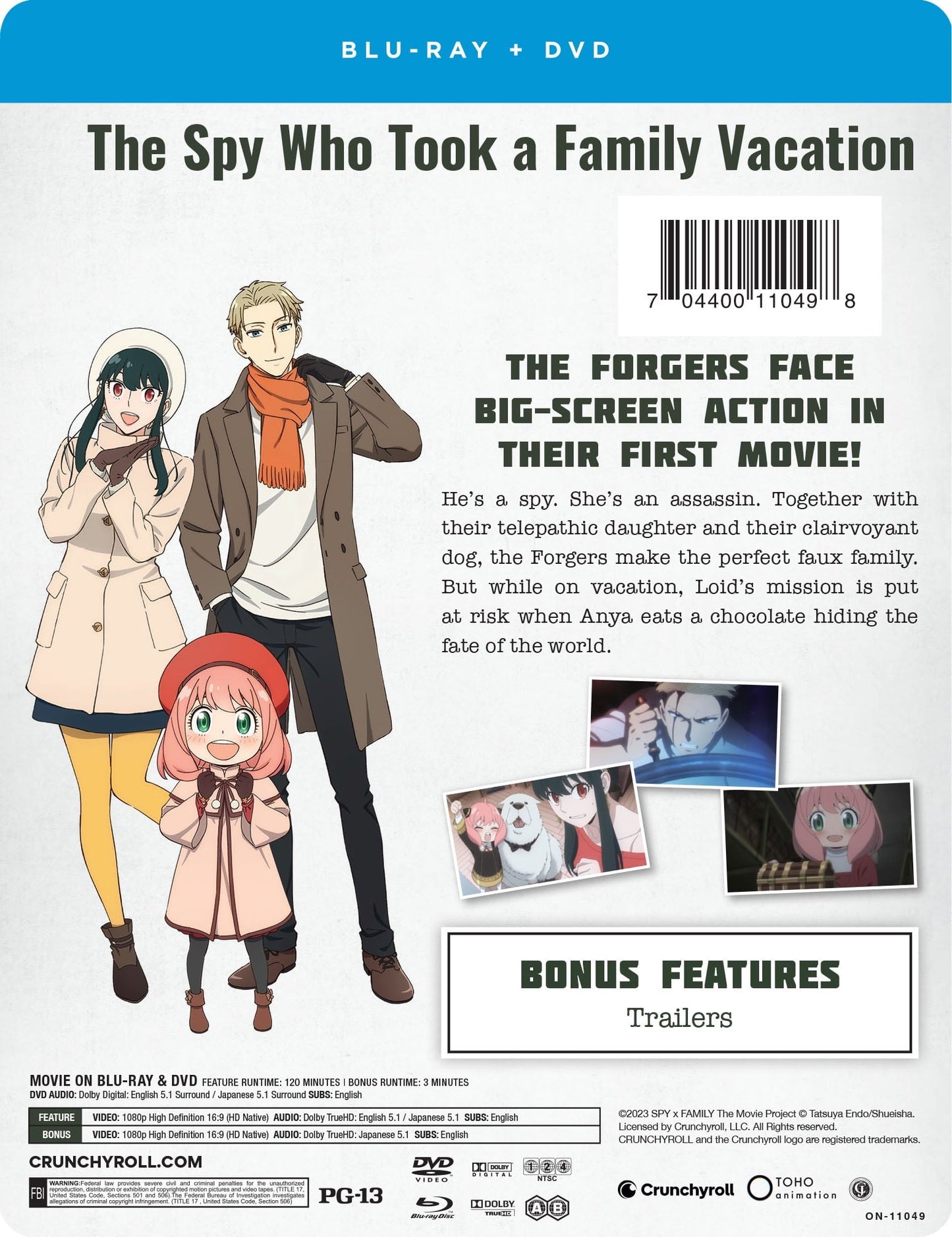 Spy x Family Code: White Movie (Blu-ray + DVD)