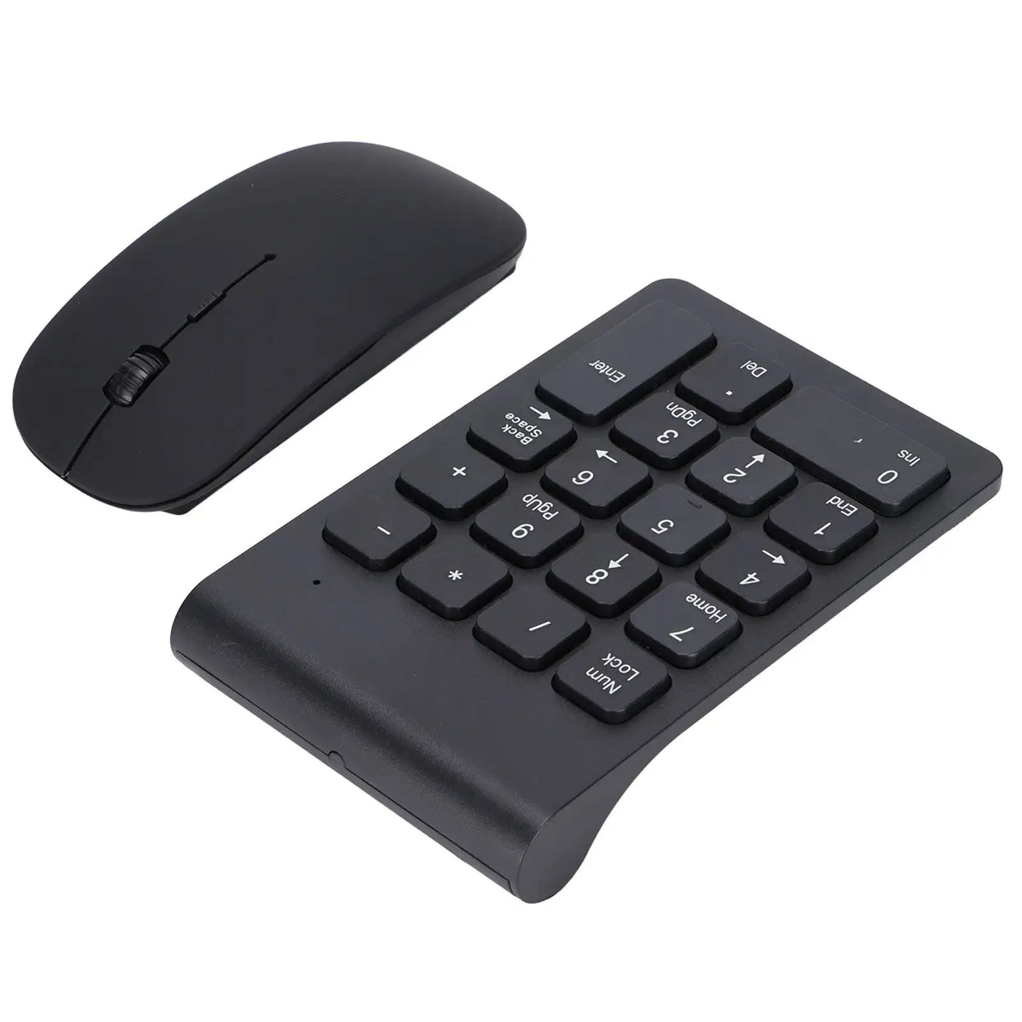 Number Pad Plug and Play 2.4GHz Wireless Technology 1200 DPI Sensitive Durable Number Pad Mouse Combo for Home Office