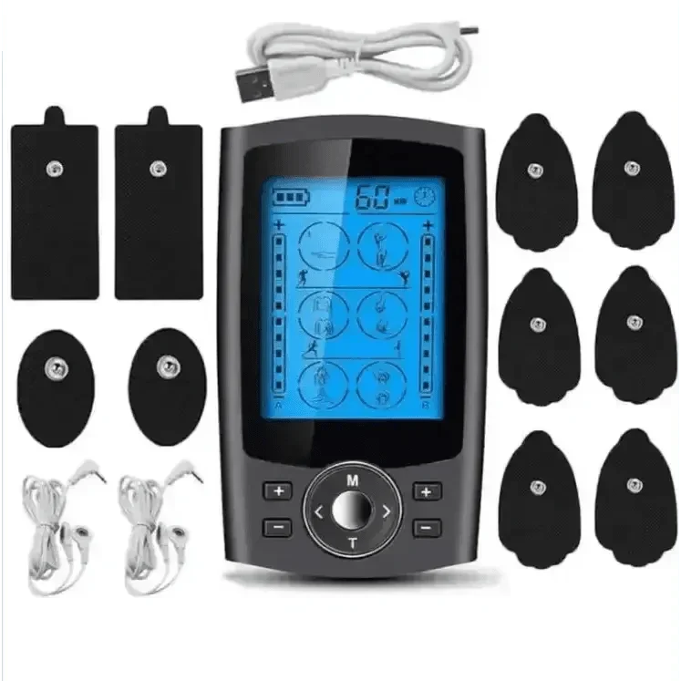 Black Electric EMS Acupuncture Body TENS Unit