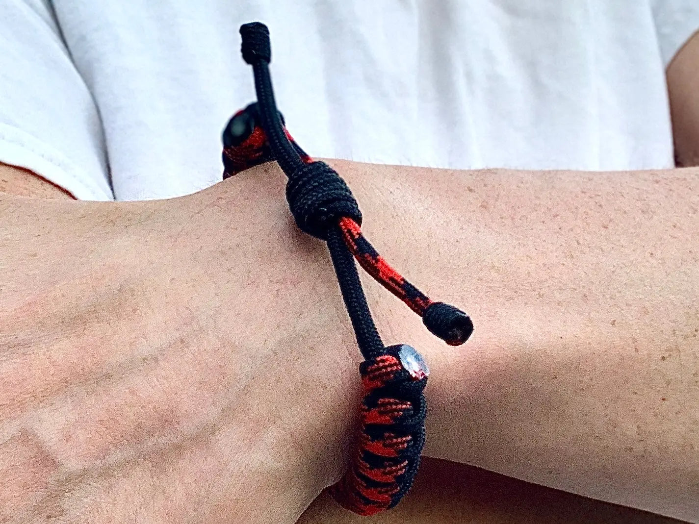Engineered Black Widow Rope Bracelet