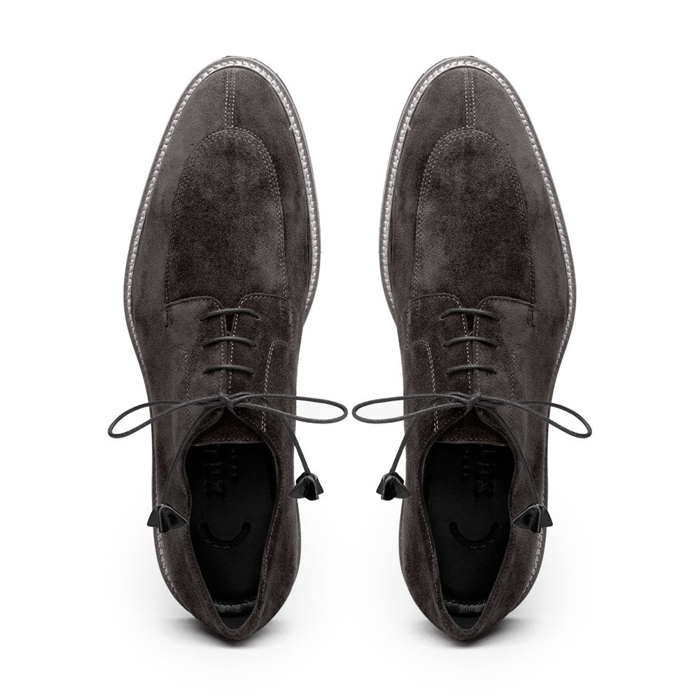 26-220-GRY CAMPO Sueded Goatskin Lace Up, Grey