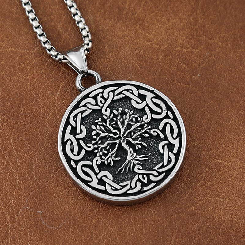 Celtic Knot Tree of Life Stainless Steel Pendant