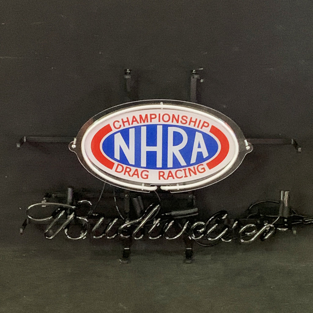 Championship NHRA Drag Racing Budweiser Neon Signs Light
