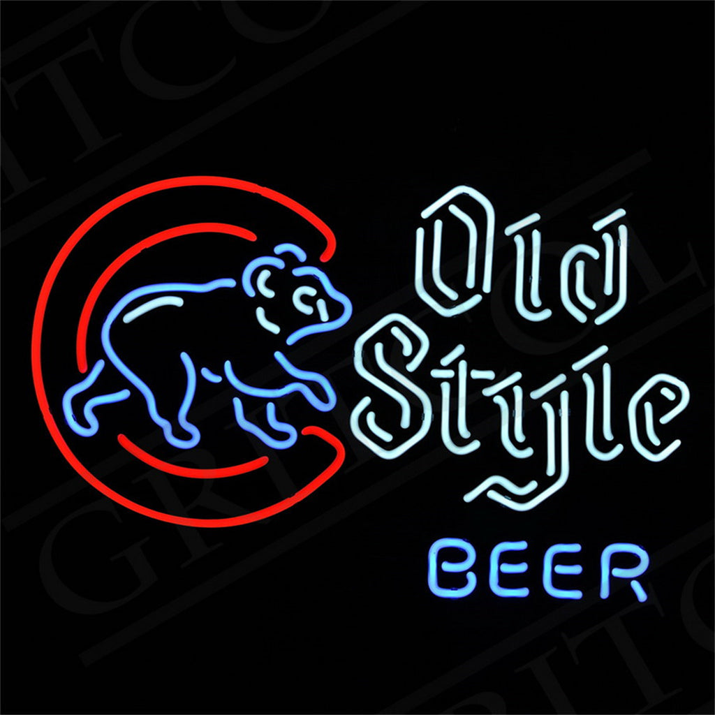 Chicago Cubs Old Style Beer Neon Signs Light