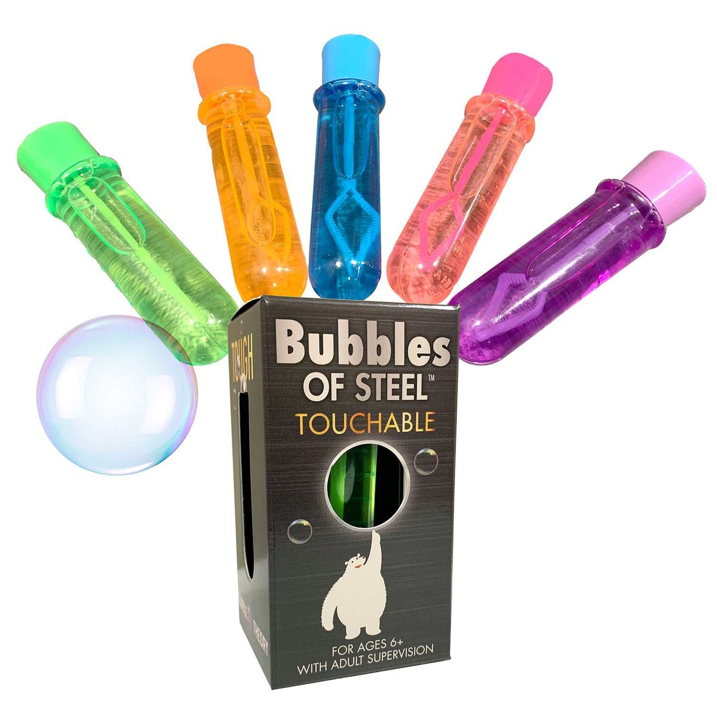 Bubbles of Steel : Touchable and heroic bubbles