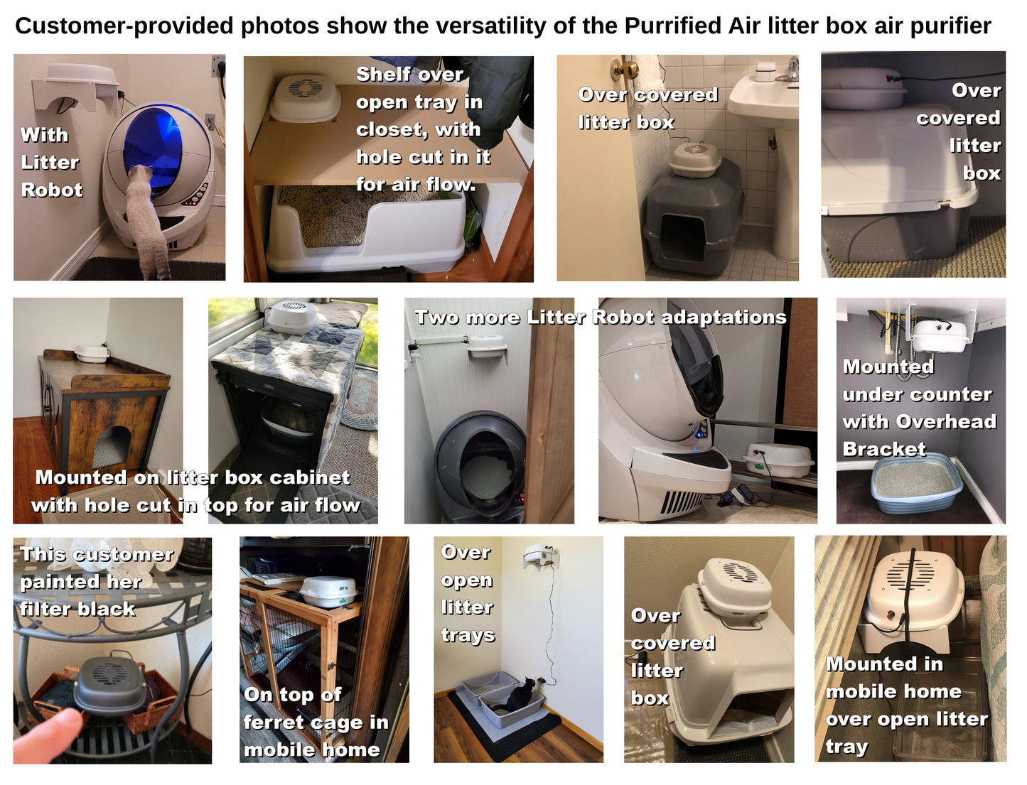 Air Purifier + Overhead Mounting Bracket Bundle