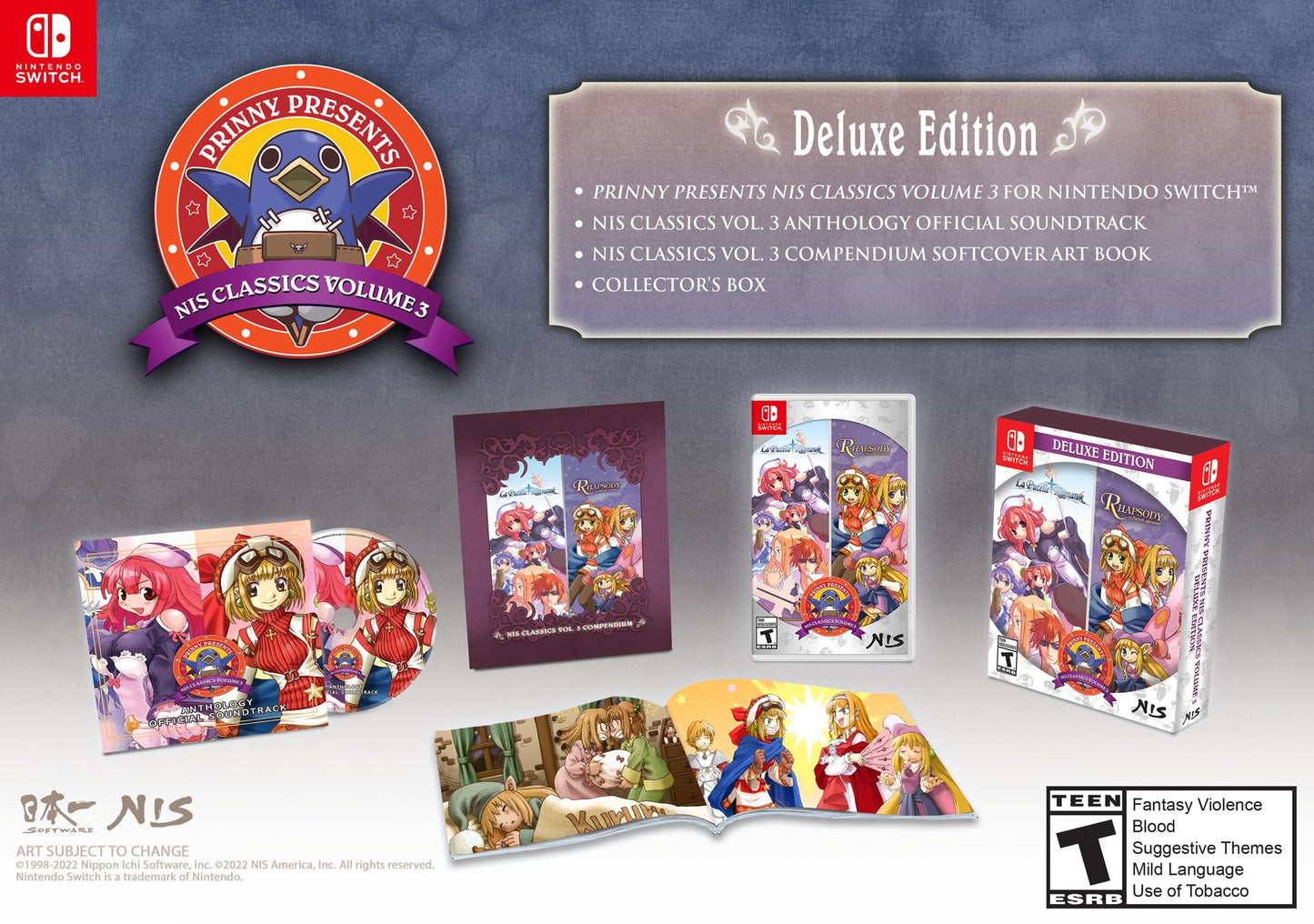 Prinny Presents: NIS Classics Volume 3: La Pucelle: Ragnarok / Rhapsody: A Musical Adventure! Deluxe Edition (Nintendo Switch)