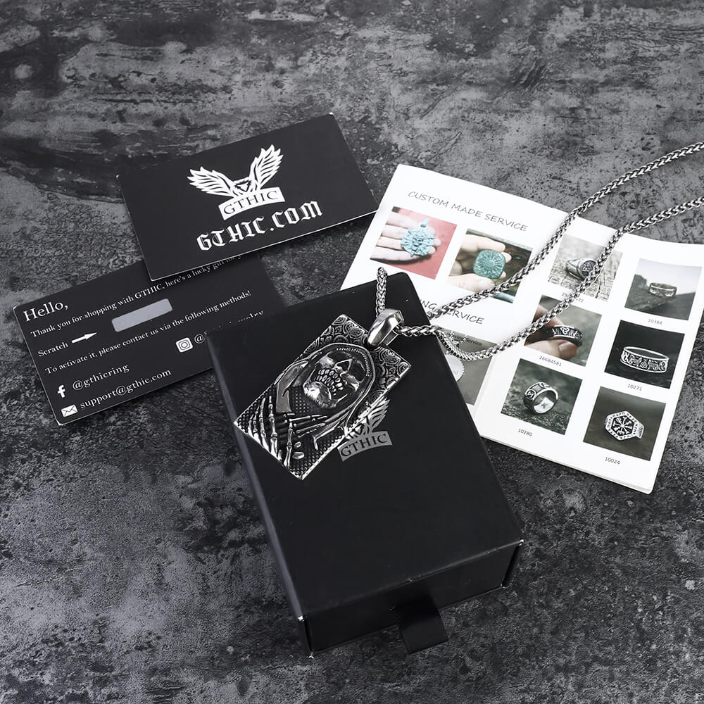 Death Skull Stainless Steel Pendant