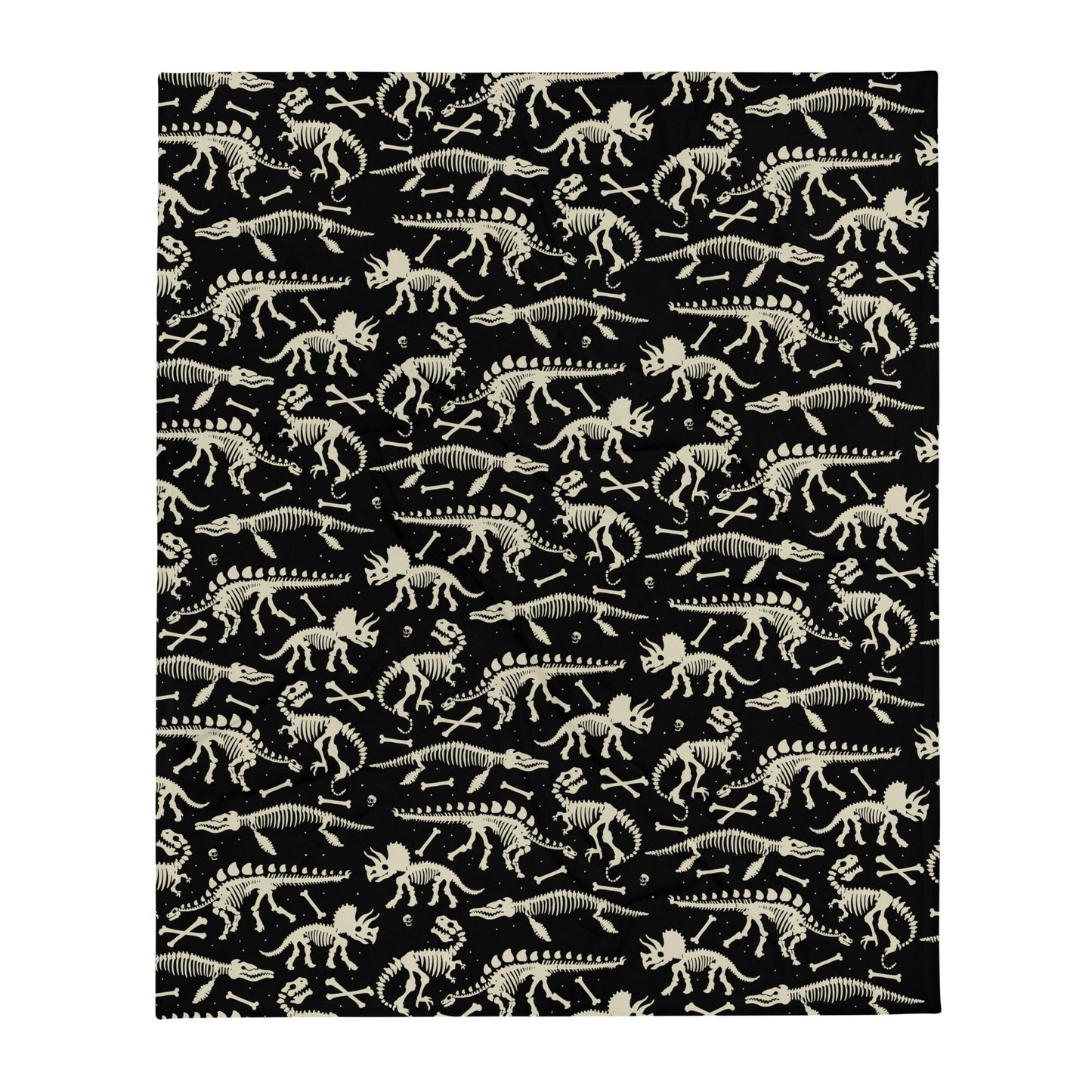 Dinosaur Fossils Throw Blanket