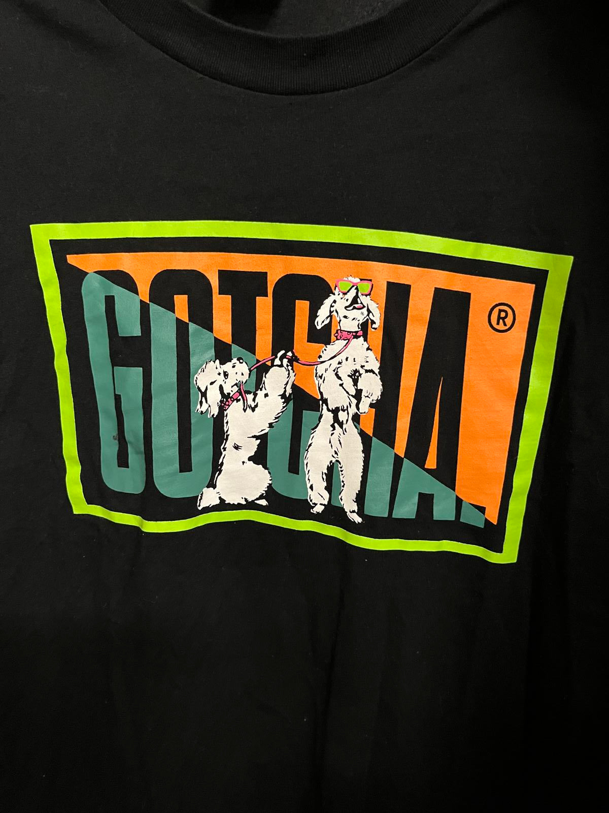 Gotcha Surf Brand T-shirt Dogs with Sunglasses - 1980s Surf