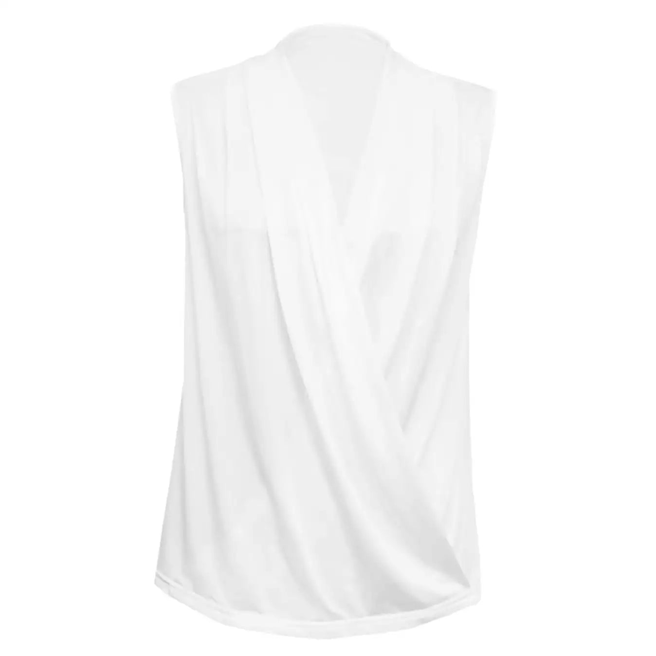Women's Solid Color V-neck Off Shoulder Fashionable Versatile Camisole Vest