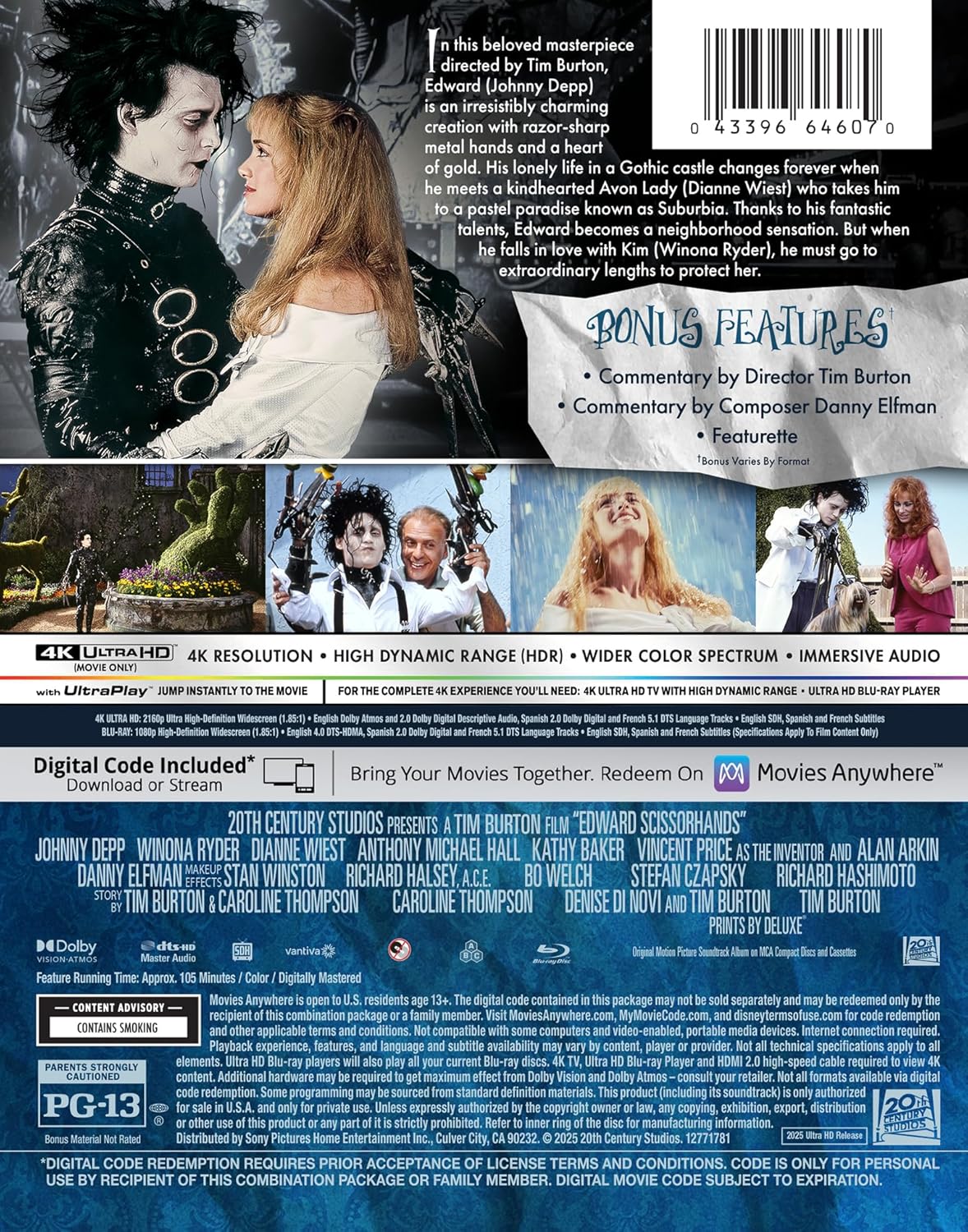 Edward Scissorhands - Limited Edition Steelbook (4K Ultra HD + Blu-ray + Digital)