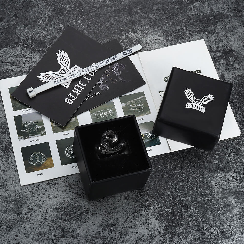 Entwined Snake Stainless Steel Ring