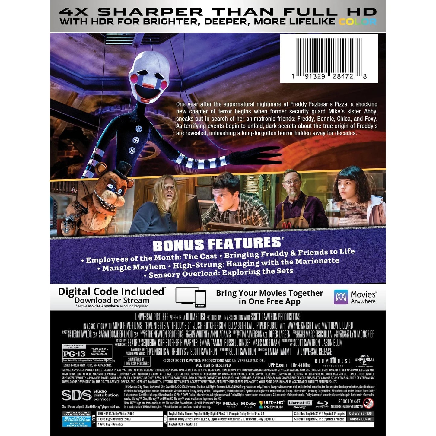 Five Nights at Freddy's 2 - Limited Edition Steelbook (4K Ultra HD + Blu-ray + Digital)