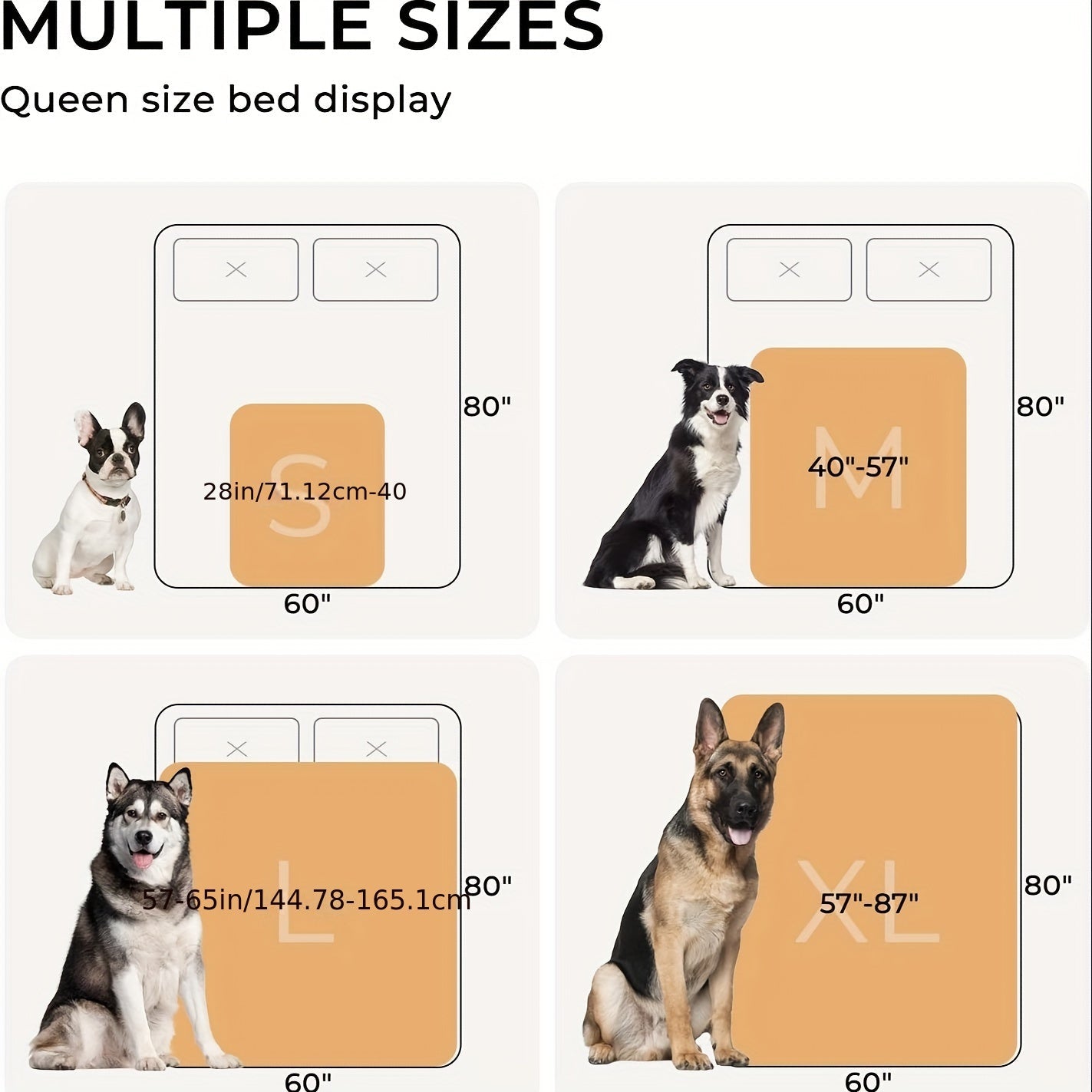 1pc Reversible Sherpa Fleece Waterproof Pet Blanket - Liquid Pee Proof, Furniture Protector Cover for Sofa Bed Couch - Soft, Cozy, Durable, Easy to Clean, Perfect for Small, Medium, Large Dogs and Cats