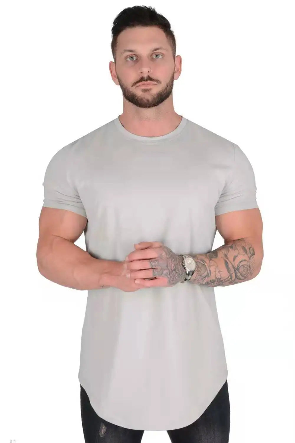 Men's Casual Short-sleeved Sports Fitness T-shirt