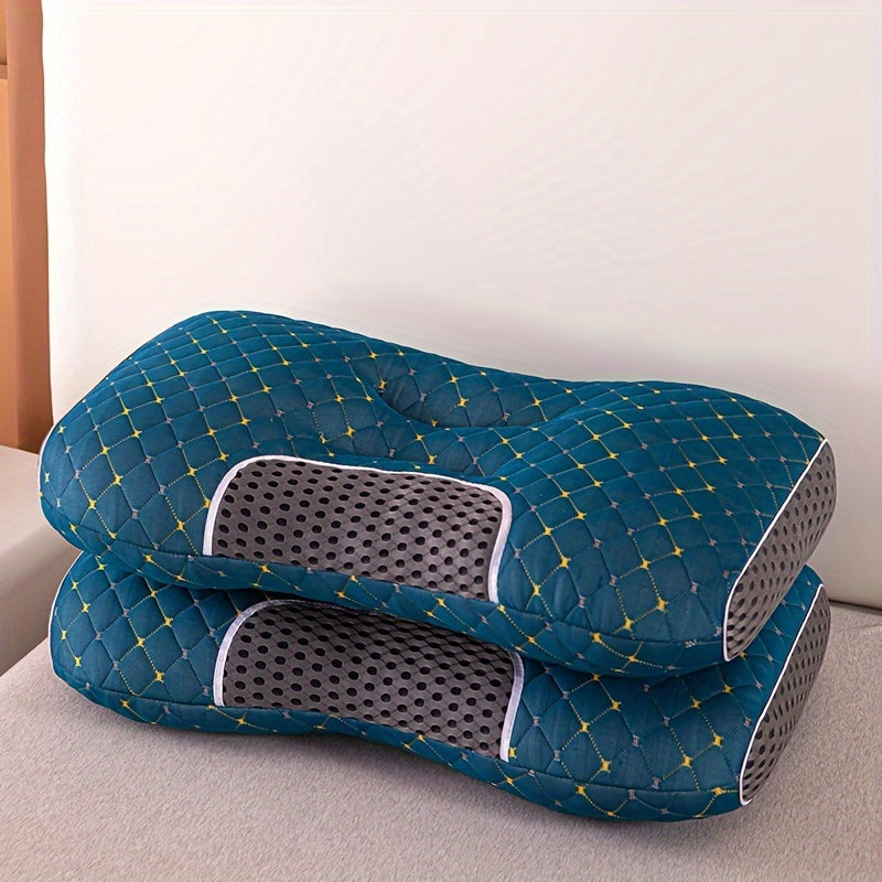 1pc Sleep All Night Massage Pillow For Couch Sofa Office Bed Camping Travel, Zone Support Pillow And Multi-purpose Gift Blanket For All Season