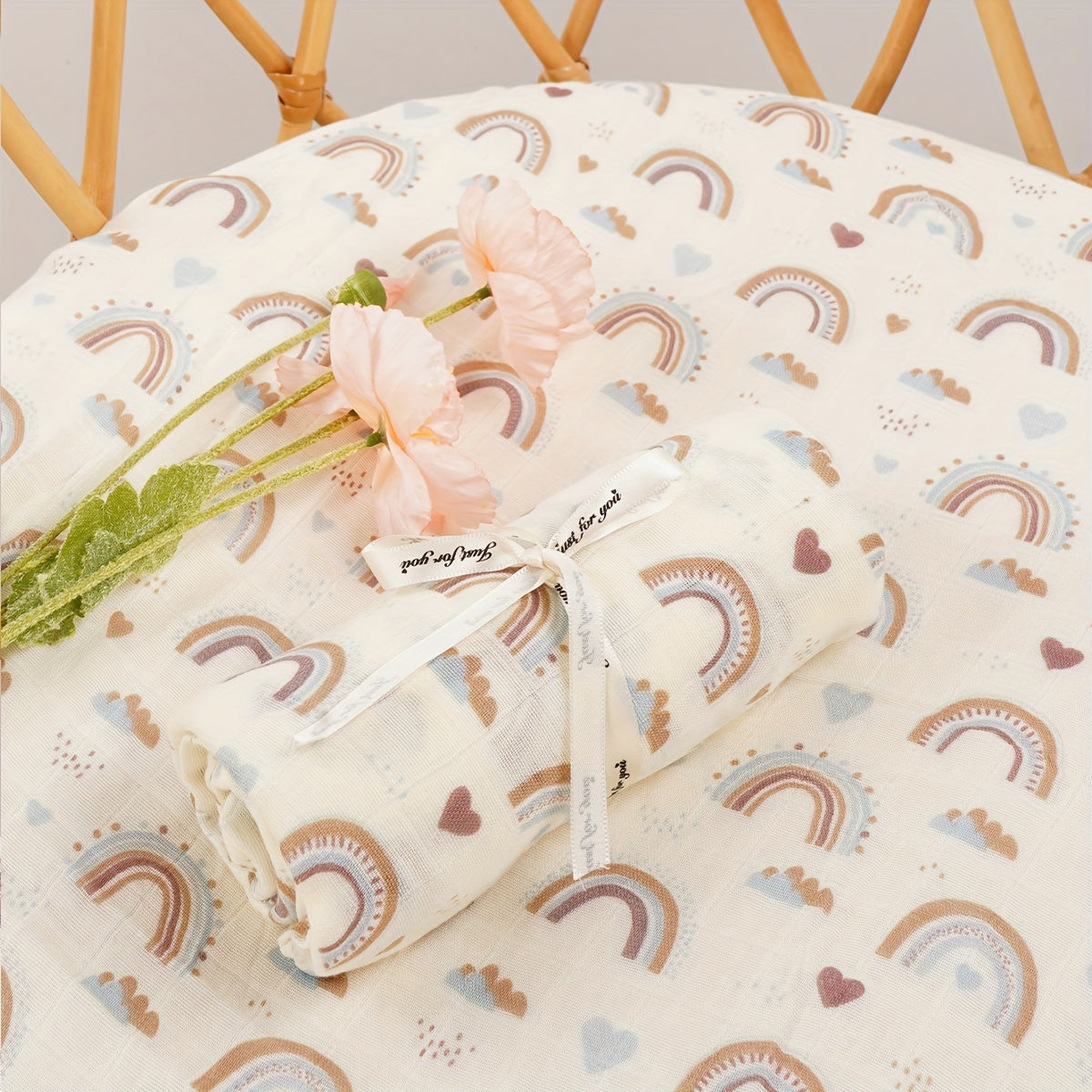 2 Layers Muslin Blanket, Bamboo Cotton Muslin Blanket For Home And Travel Use Halloween, Christmas Gift