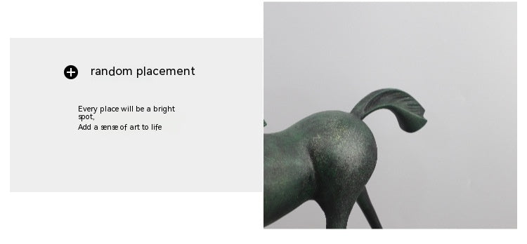 Modern Minimalist Walking Horse Metal Ornaments