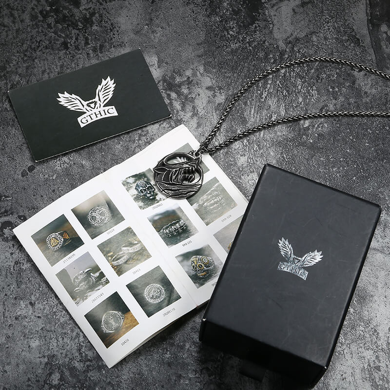 Fenrir Wolf Stainless Steel Animal Pendant