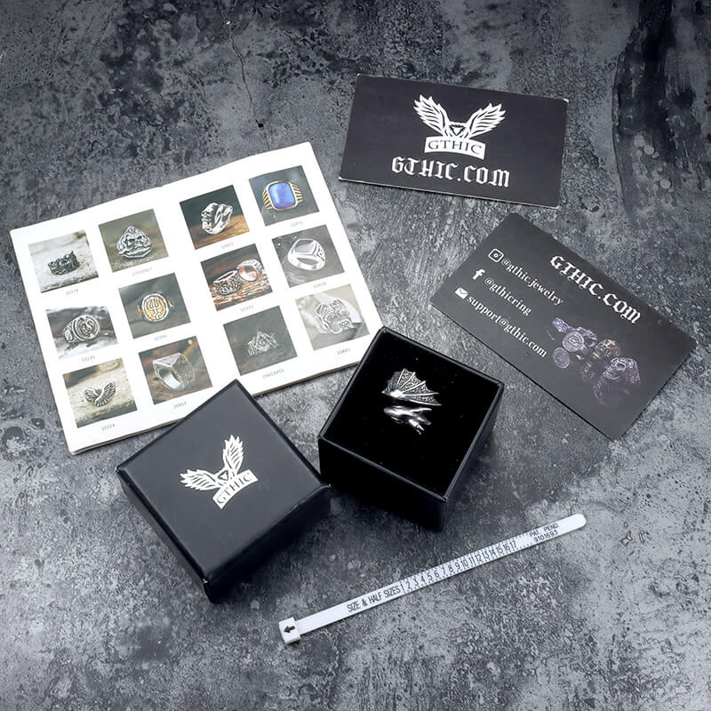 Flying Dragon Stainless Steel Ring