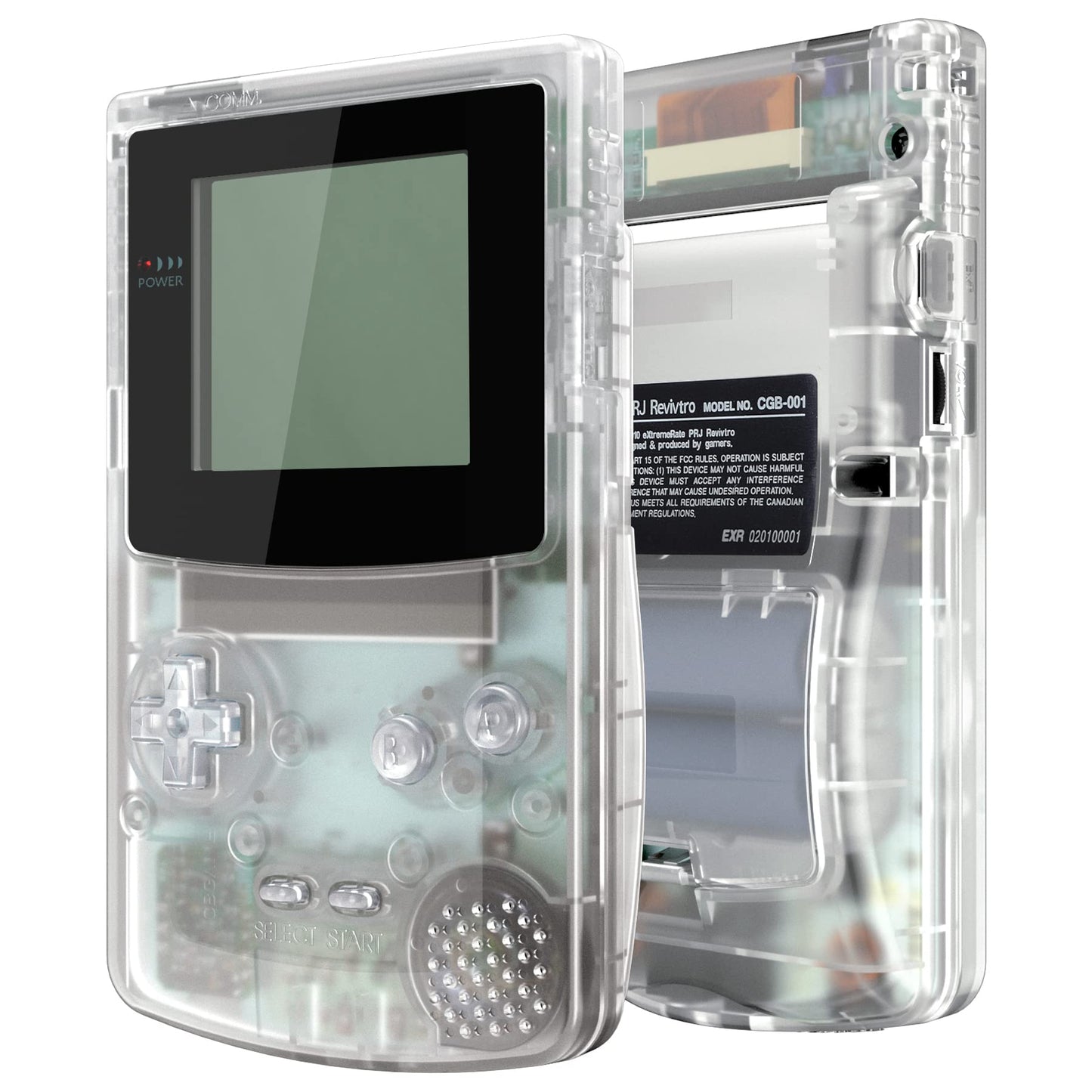 Game Boy Transparent Clear Cartridge Shell Housing Replacement - GameBoy