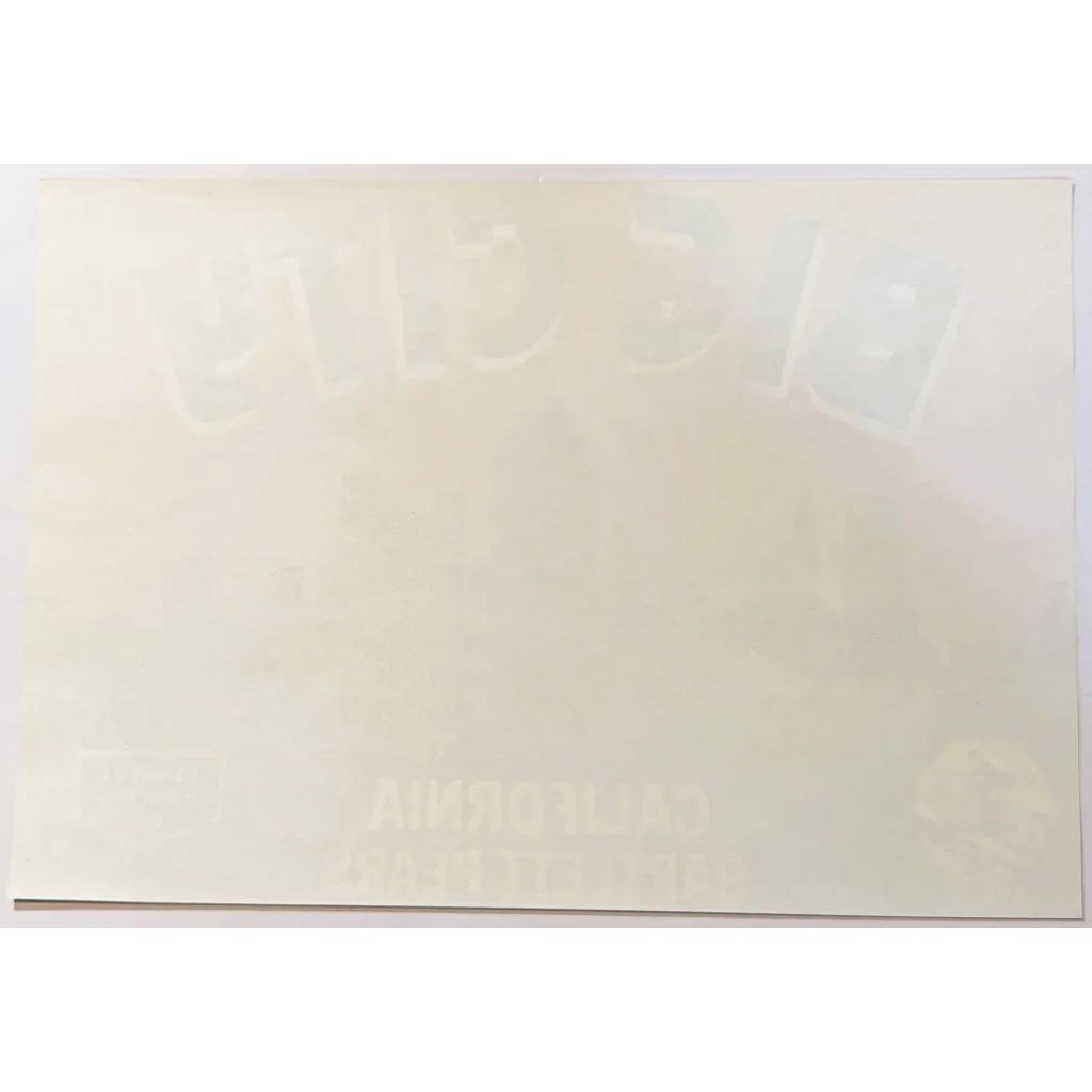 Groovy 1960s Big City Bartlett Pears Crate Label from West Sacramento