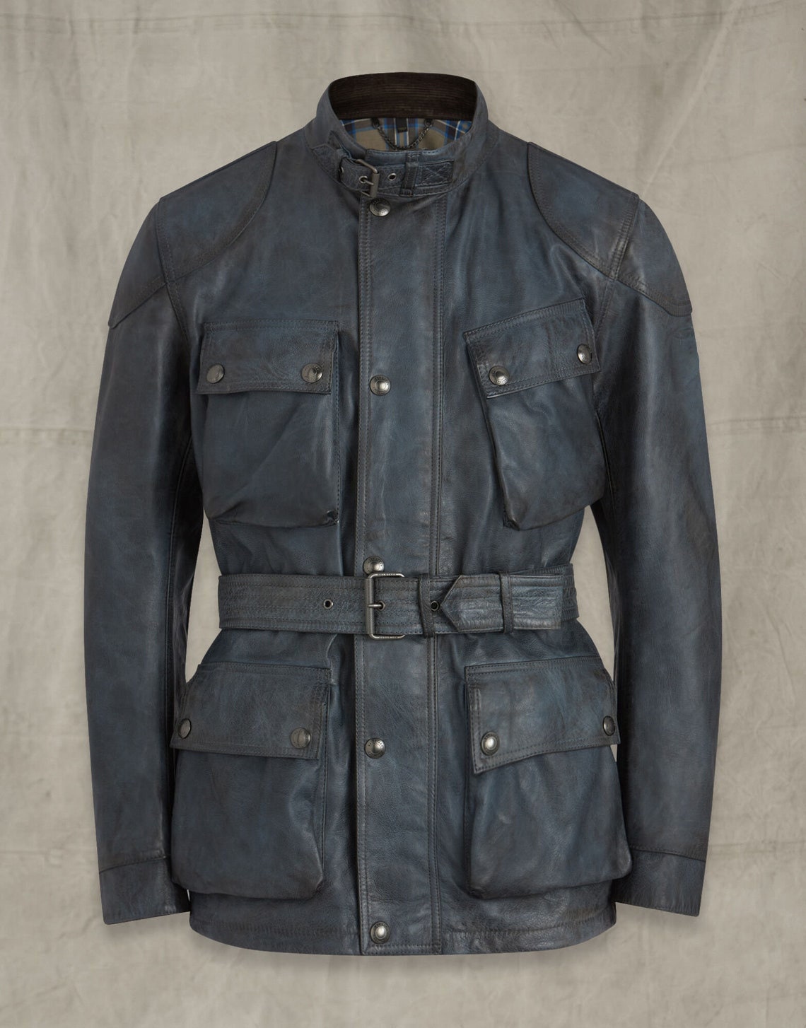 Handmade Trialmastera panthera leather jacket