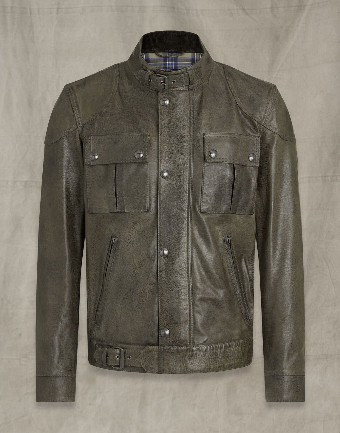 Handmade Gangster Leather Jacket