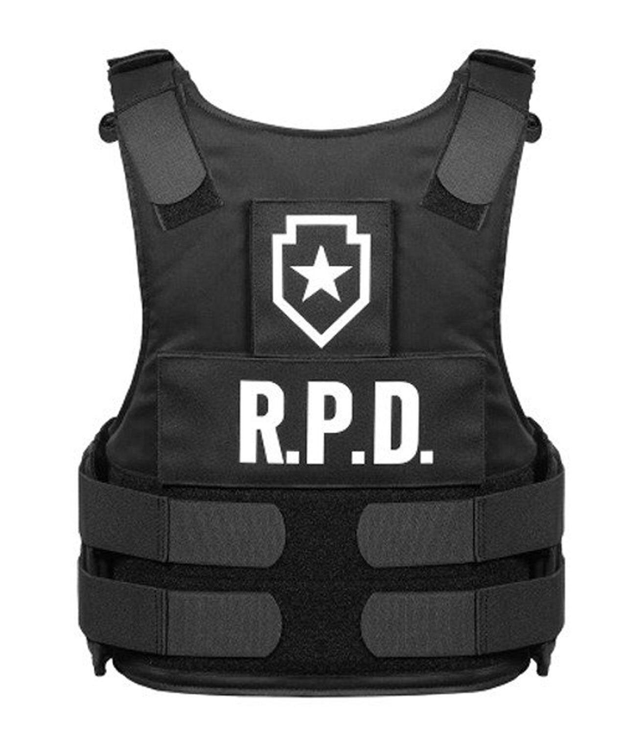 Handmade Resident Evil 2 Leon Kennedy RPD Black Vest Cosplay
