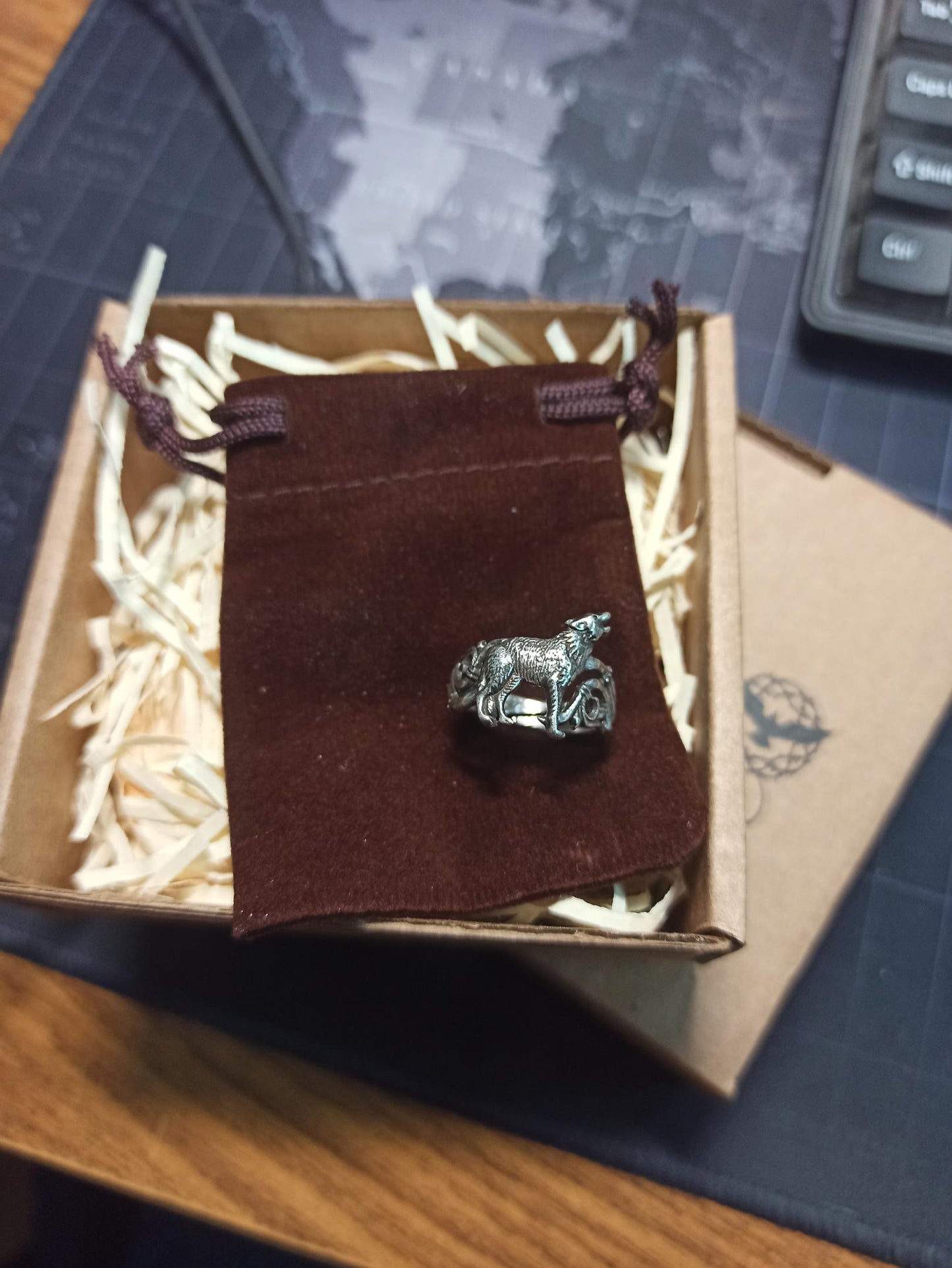 Fenrir Wolf Viking Ring