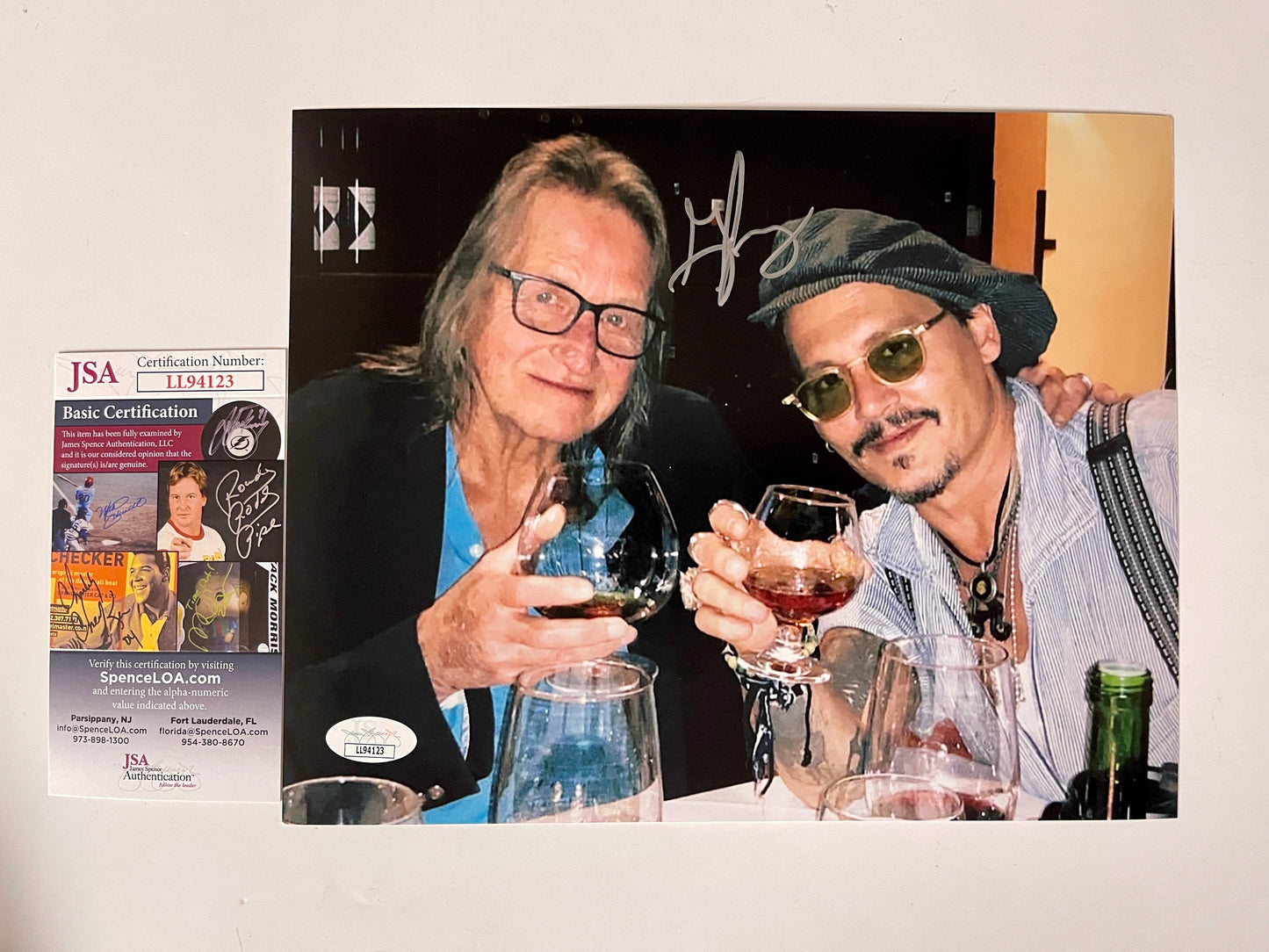 George Jung Signed Matte 8x10 Photo with JSA COA Blow Famous Drug Smuggler Boston George