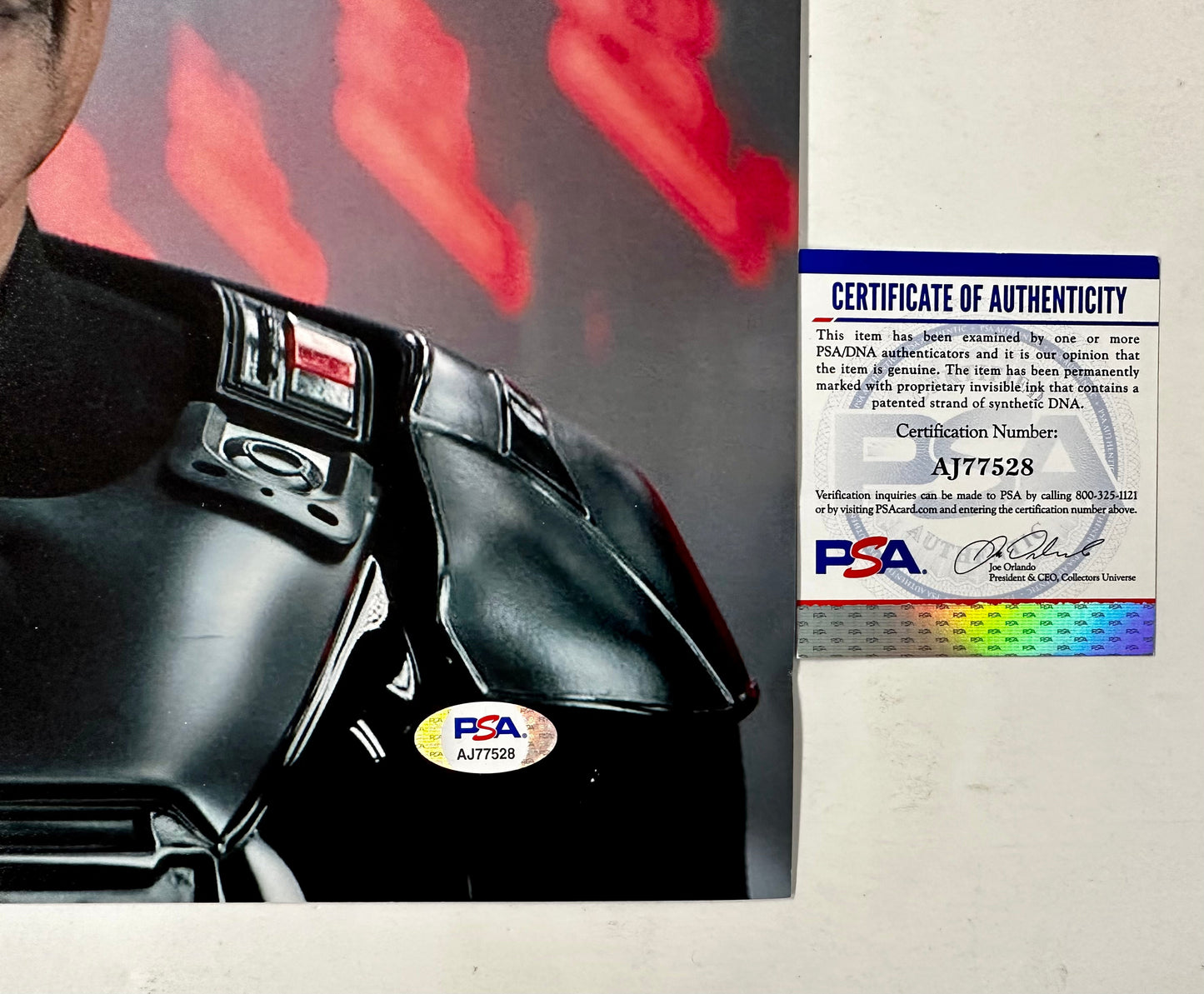 Giancarlo Esposito Signed Star Wars Mandalorian Moff Gideon 11x14 With PSA COA